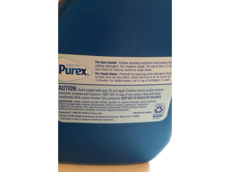 Purex Bright Clean 4 In 1 Concentrated Detergent, + Oxi, 43 Loads, 65 fl oz/1.92 L