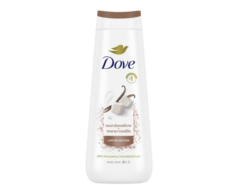 Dove 24Hr Renewing Micromoisture Body Wash, Marshmallow + Warm Vanilla, 20 fl oz