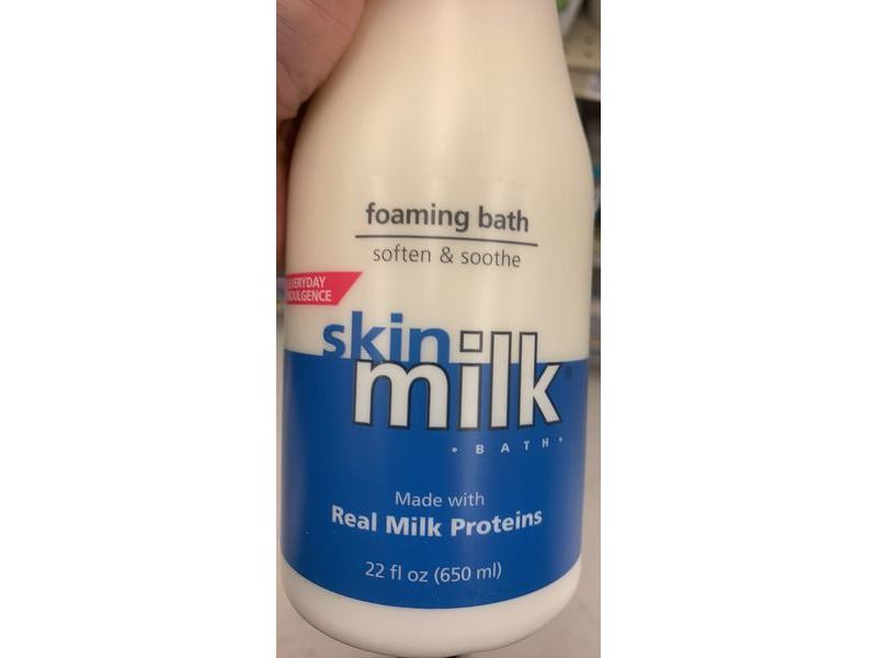 Skin Milk Foaming Bath, Real Milk Proteins, 22 fl oz/650 ml