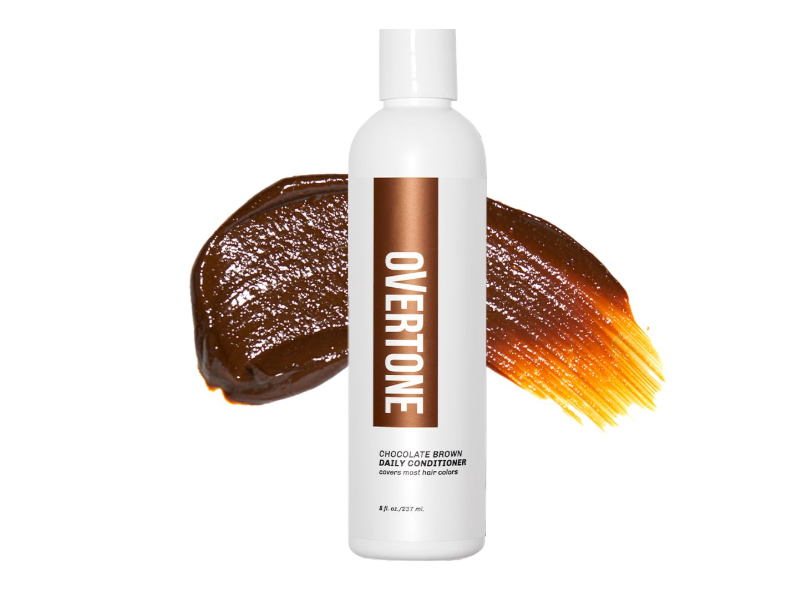 Overtone Daily Conditioner, Chocolate Brown, 8 fl oz/237 mL