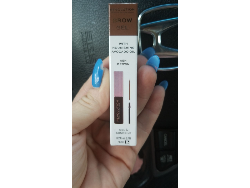 Revolution Brow Gel, Ash Brown, 0.2 fl oz/6 mL