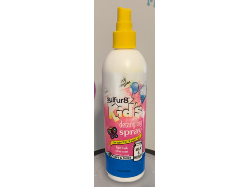 Sulfur8 Kid's Detangling Spray, Light Fresh Citrus, 12 fl oz/355 mL