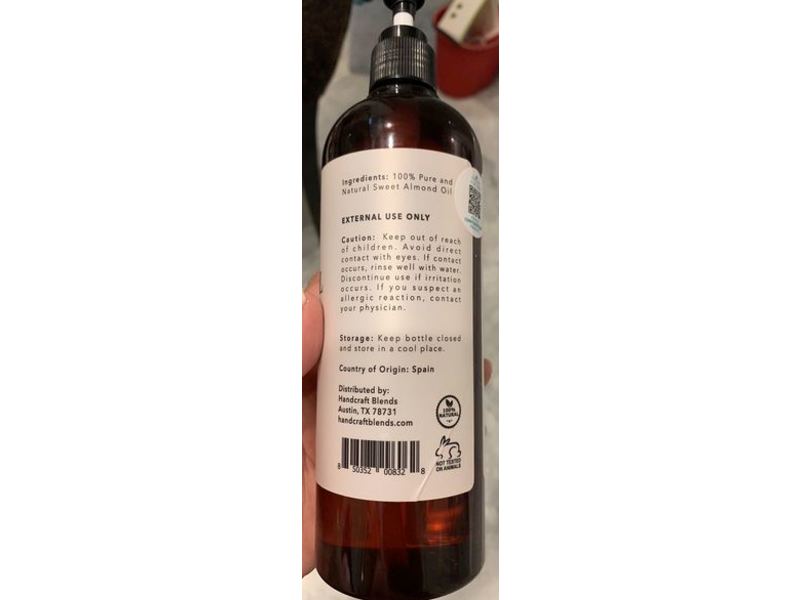 Handcraft Pure Sweet Almond Oil, 16 fl oz