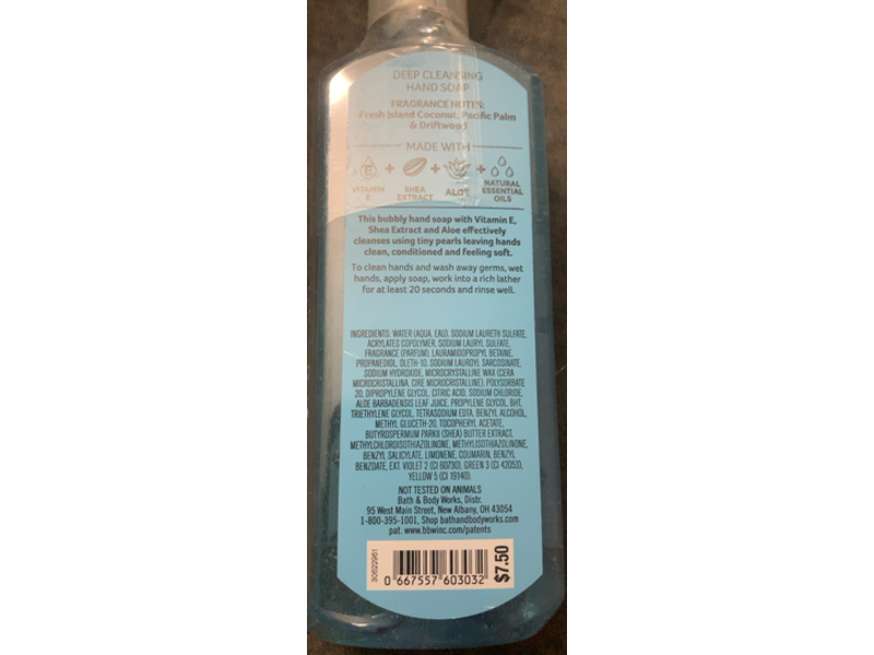 Bath & Body Works Honolulu Deep Cleansing Hand Soap, 8 fl oz/236 mL