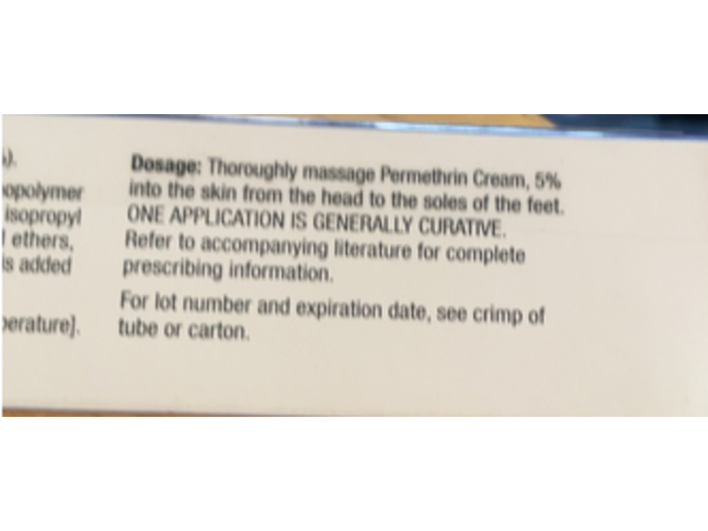 Permethrin Cream 5%, 60 g North Star Rx (RX)