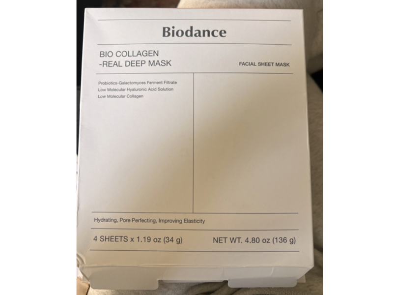 Biodance Bio-Collagen Real Deep Facial Sheet Mask, 1.19 oz/34 g, 4 Count