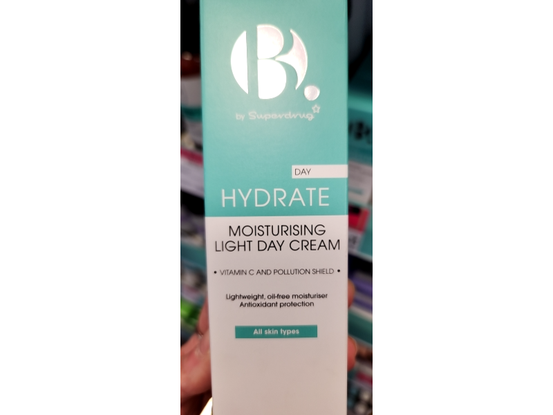 B By Superdrug Hydrate Moisturising Light Day Cream, 75 mL