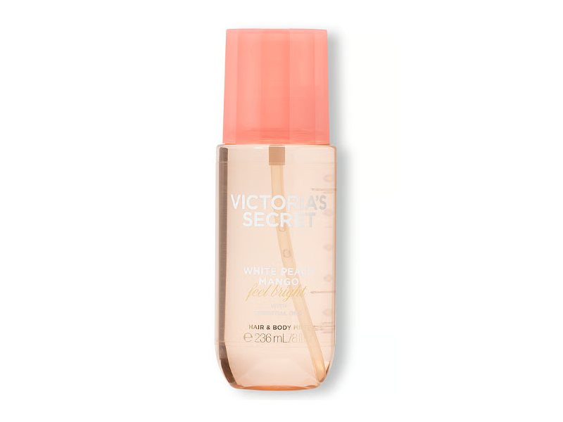 Victoria's Secret Hair & Body Mist, White Peach Mango, 8 fl oz/236 mL.