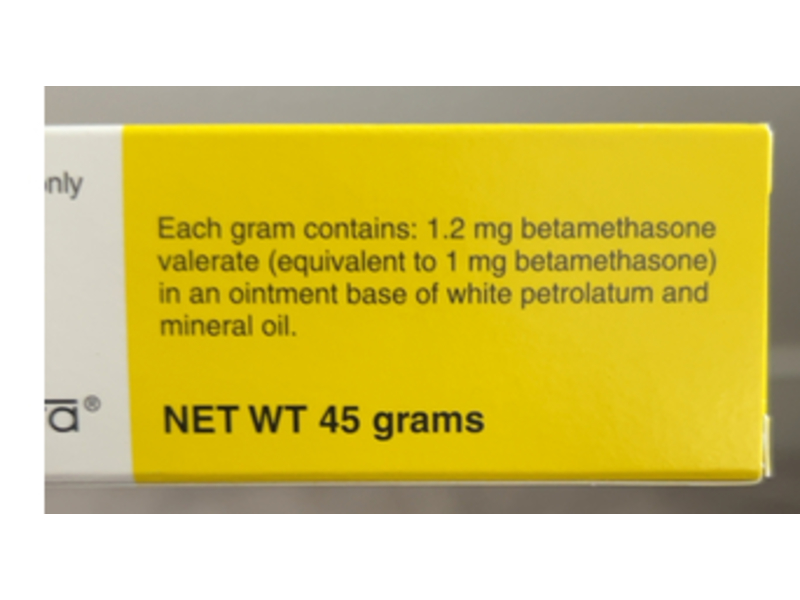 Betamethasone Valerate Ointment USP, 0.1%, 45g, Fougera, (RX)