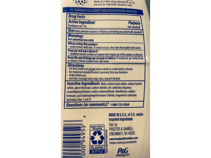 Head & Shoulders Classic Clean Daily Shampoo, 8.45 fl oz/250 mL