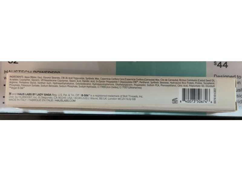 Haus Labs B Structural Volumizing + Lengthening Mascara, Black Onyx, 0.27 fl oz/8 mL