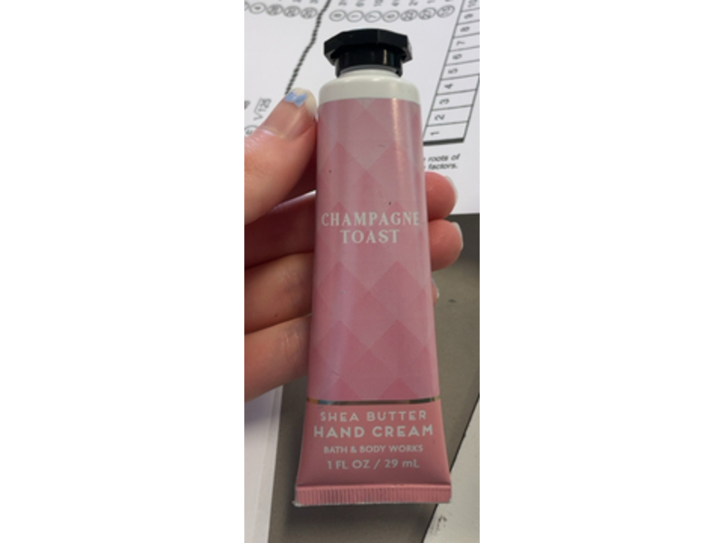 Bath & Body Works Champagne Toast Hand Cream, Shea Butter, 1 fl oz /29 mL, Pack of 3