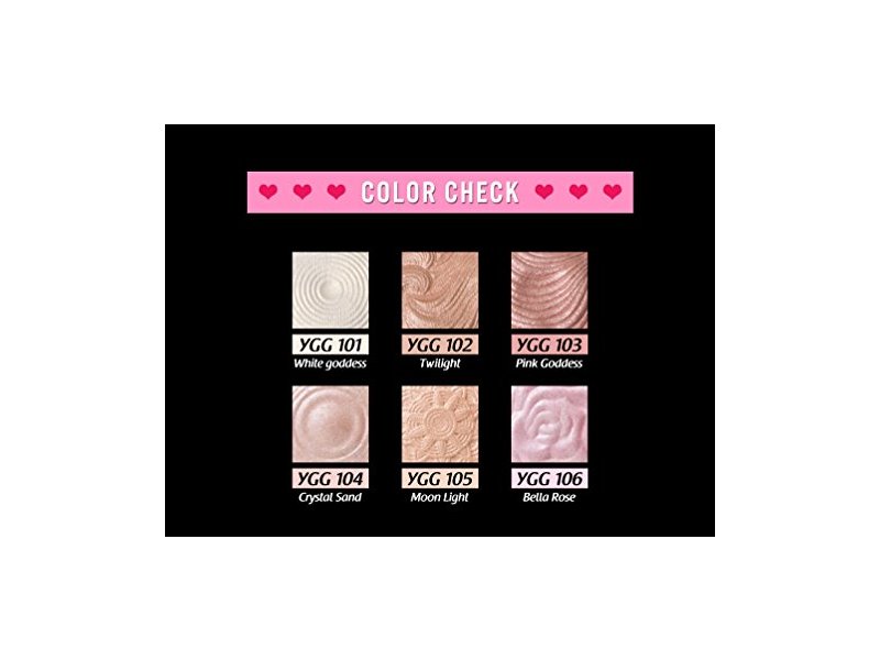 J. CAT BEAUTY You Glow Girl Baked Highlighter – Farbe Twilight, Für Strahlenden Teint & Lidschatten
