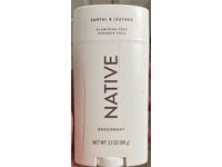 Native Aluminum Free Deodorant, Santal & Leather, 3.1 oz/88 g - thumbnail 2