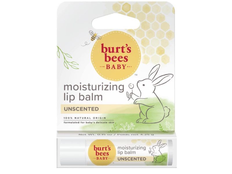 Burt's Bees Baby Moisturizing Lip Balm, Unscented, 0.15 oz/4.25 g