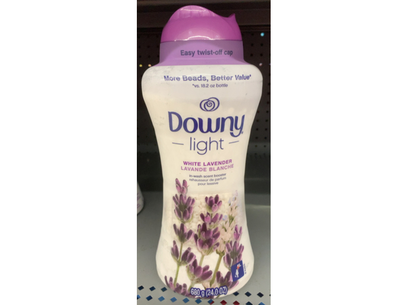 Downy Light In - Wash Scent Booster, White Lavender, 24.0 oz/680 g