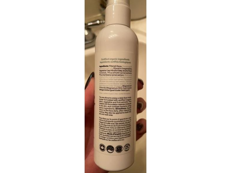 Carina Organics Daily Face Moisturizer, 4.2 fl oz/120 mL