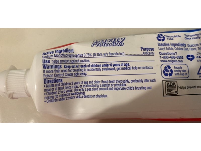 Colgate Cavity Protection Fluoride Toothpaste, 4 oz/113 g, Pack Of 6