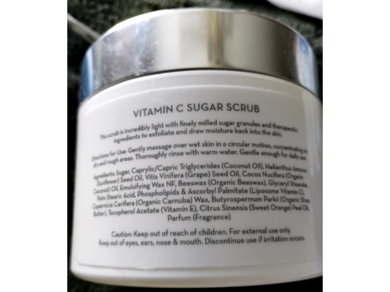 Naples Soap Company Vitamin C Sugar Scrub, Orange Blossom & Vanilla, 9 fl oz/255 g