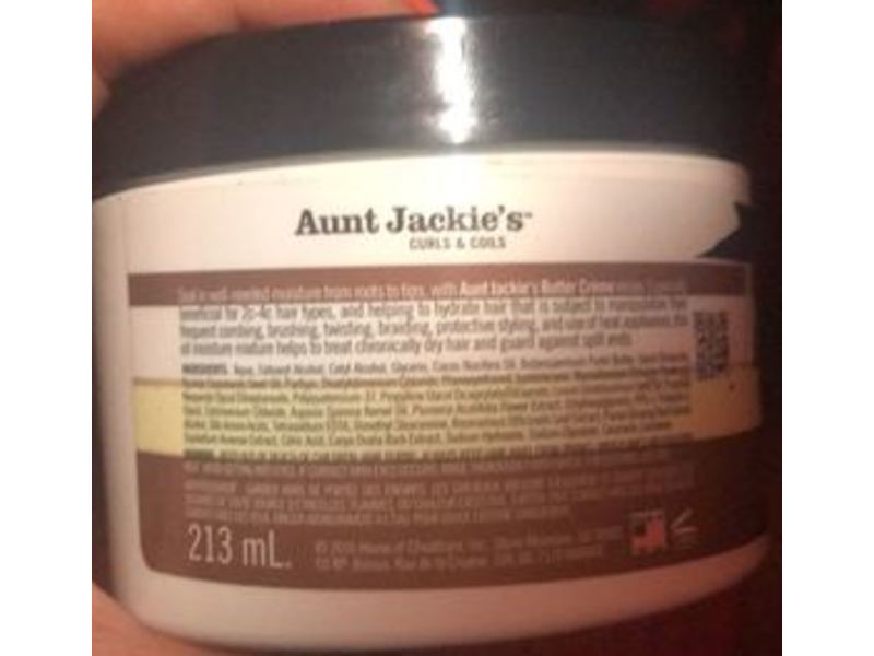 Aunt Jackie's Coconut Creme Recipes Butter Creme, Coconut & Castor Oil, 7.5 oz/213 mL