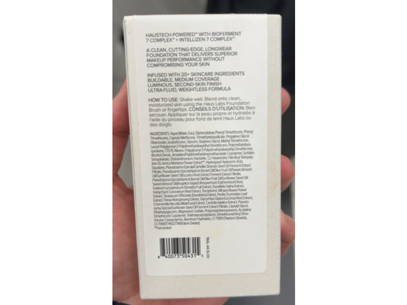 Haus Labs By Lady Gaga Triclone Skin Tech Foundation, 100 Light Neutral, 1 fl oz/30 mL