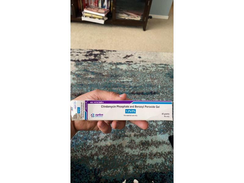 Clindamycin Phosphate and Benzoyl Peroxide Gel, 45 g, Zydus (RX)