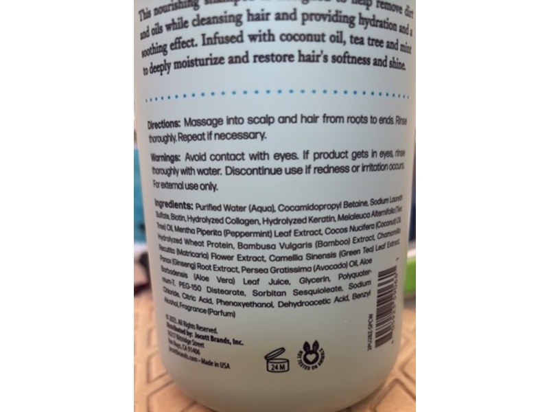 Cocomagic Tea Tree + Mint Shampoo, Coconut Oil, 32 fl oz/946 mL