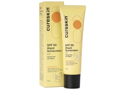 Cureskin Aqua Sunscreen, SPF 50, 50 g