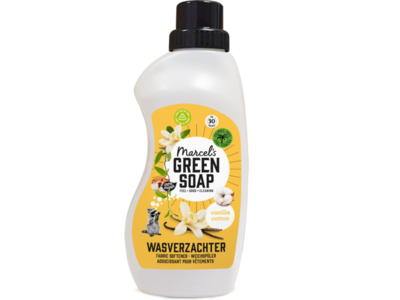 Marcel's Green Soap Fabric Softener, Vanilla Cotton, 30 Loads, 750 mL
