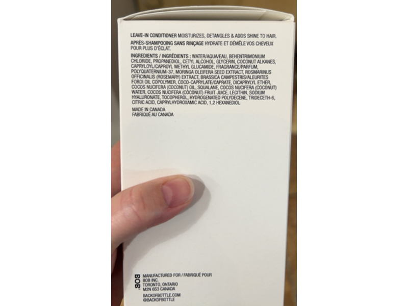 Bob Stay & Play Leave In Conditioner, 6.7 fl oz/20 mL