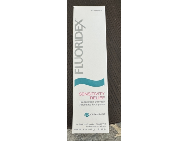 Fluoridex Sensitivity Relief Toothpaste, Clean Mint, 4 oz/112 g (Rx)