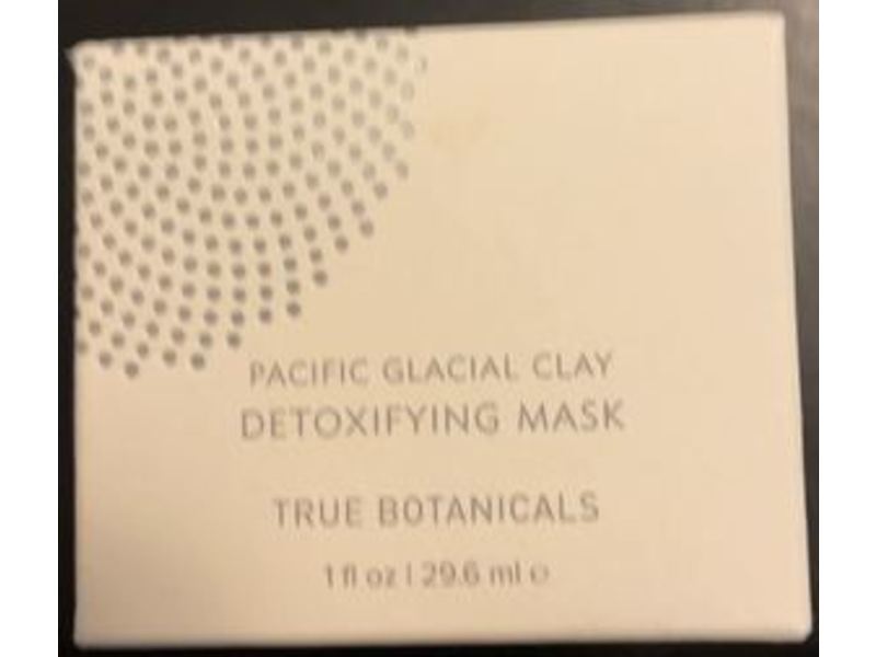 True Botanicals Detoxifying Mask, Pacific Glacial Clay, 1 fl oz/30 mL