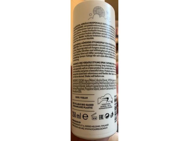 No Nothing Four Reasons Sensitive Styling Mist, 8.45 fl oz/250 mL