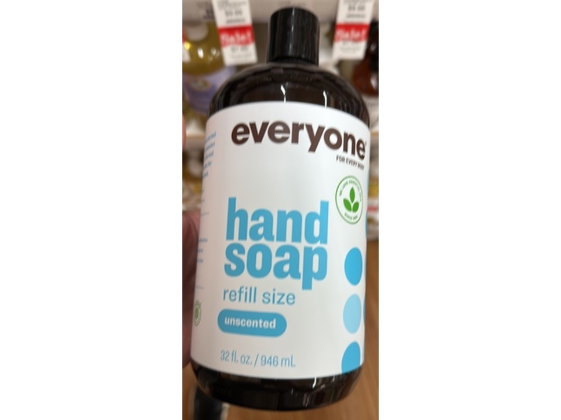 Everyone For Every Body Hand Soap, Unscented, 32 fl oz/946 mL