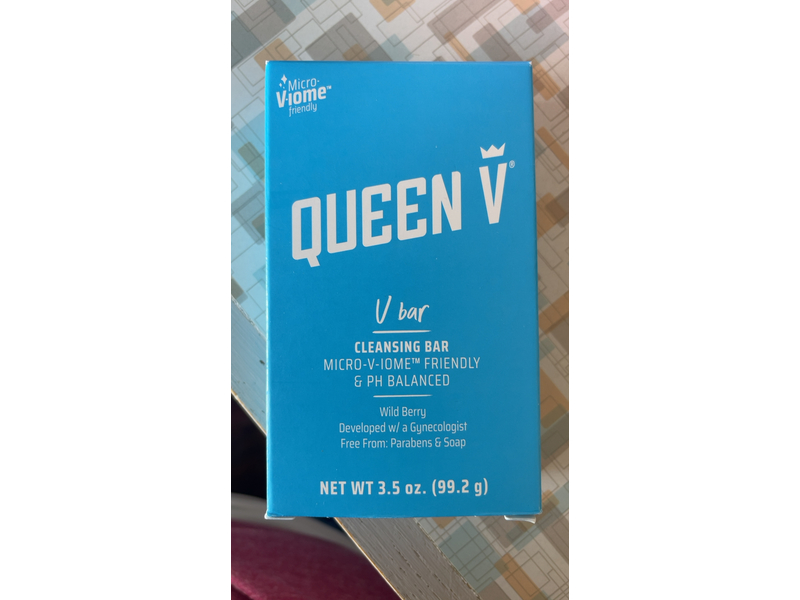 Queen V Bar Cleansing Bar, Wild Berry, 3.5 oz/99.2 g