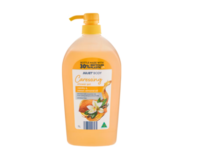 Juliet Body Caressing Shower Gel, Vanilla & Sweet Almond Oil, 1 L
