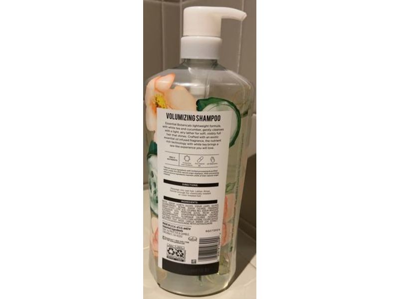 Pantene Essential Botanicals Volumizing Shampoo, White Tea & Cucumber, 38.2 fl oz/1.13 L