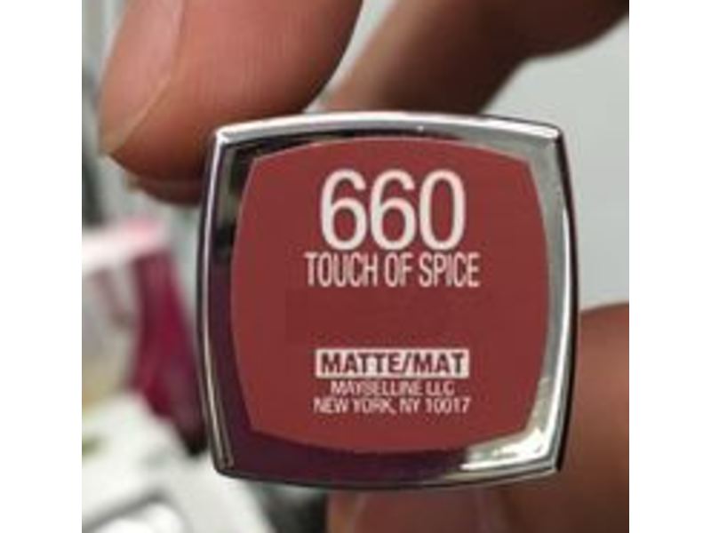 Maybelline Clear Sense Matte Lipstick, Touch Of Spice, 0.15 oz/4.2 g