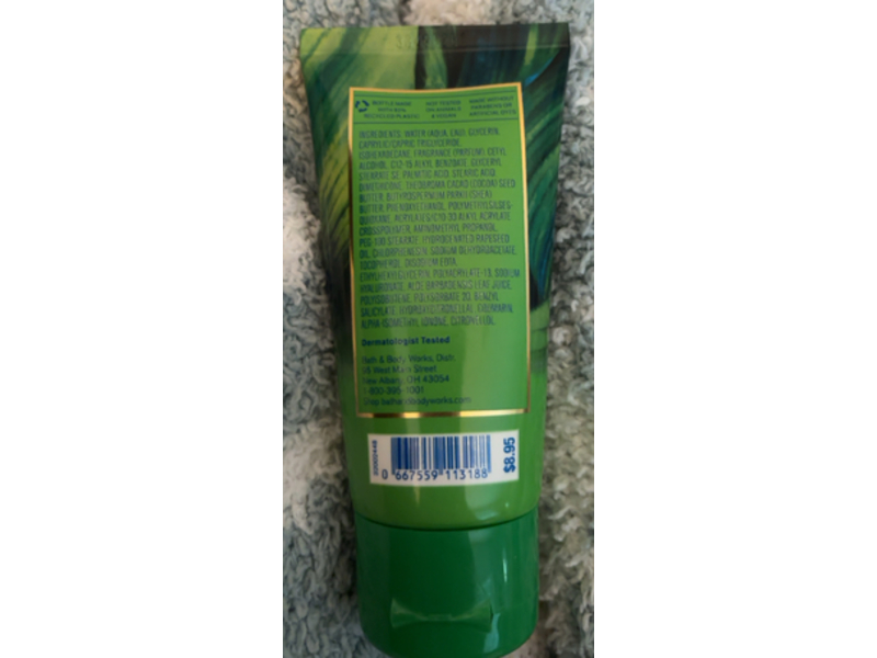 Bath & Body Works Waikiki Beach Coconut Body Cream, Shea Butter + Hyaluronic Acid, 2.5 oz/70 g