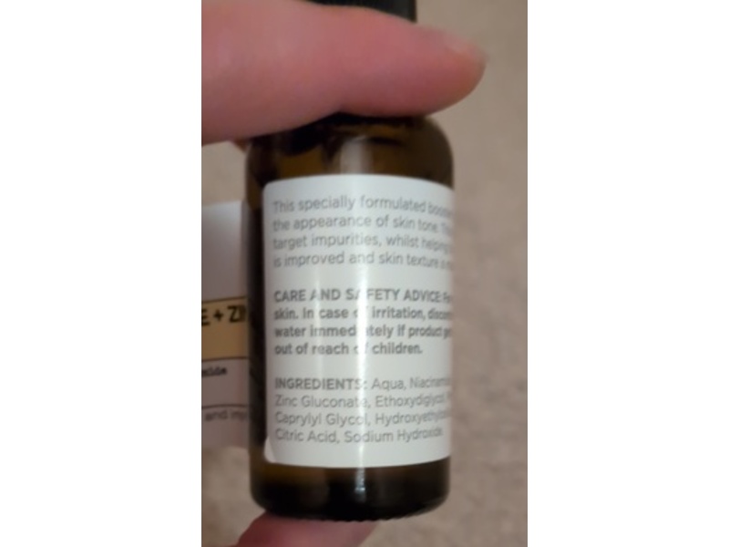 Superdrug Me+ Serum, Niacinamide + Zinc Booster, 1 fl oz/30 mL