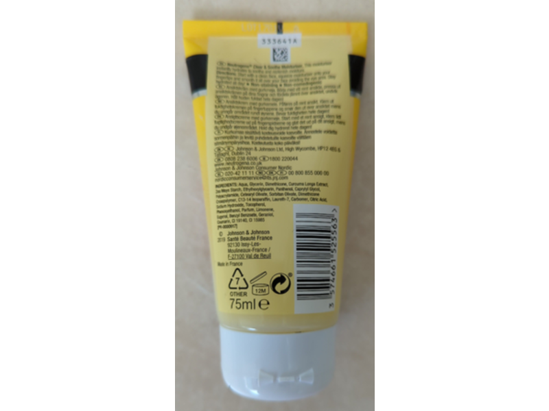 Neutrogena Clear & Soothe Moisturiser, Oil-Free, Turmeric, 75 mL