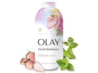 Olay Fresh Radiance Body Wash, Strawberry & Mint, 22 fl oz/650 mL - thumbnail 1