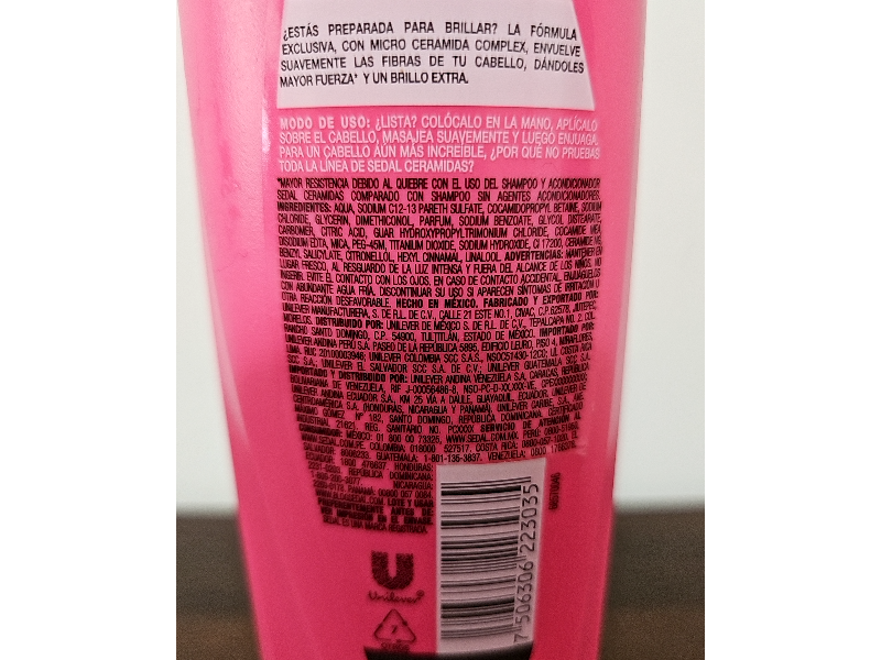 Sedal Ceramidas Shampoo, 300 mL