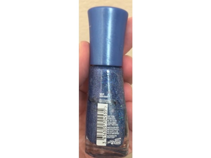 Sally Hansen Insta-Dri Holo-Glow Nail Polish, 107 Holo-Black, 0.31 fl oz/9.17 mL