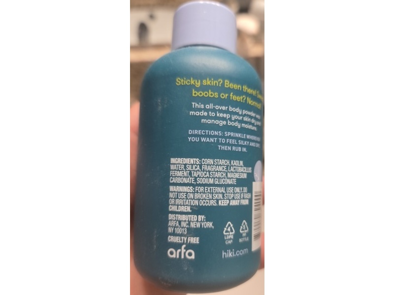 Hiki Body Powder, 2 fl oz/56 g