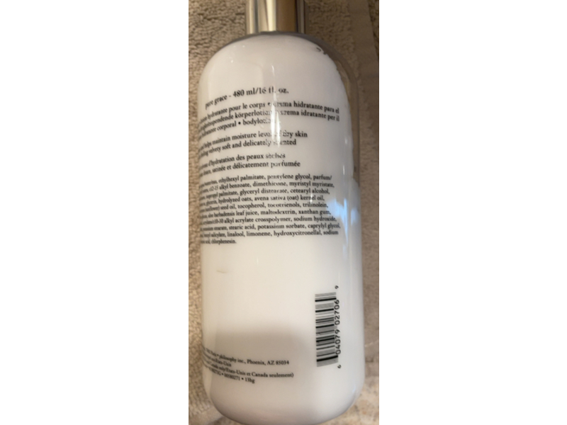 Philosophy Pure Grace Body Lotion, 16 fl oz/480 mL