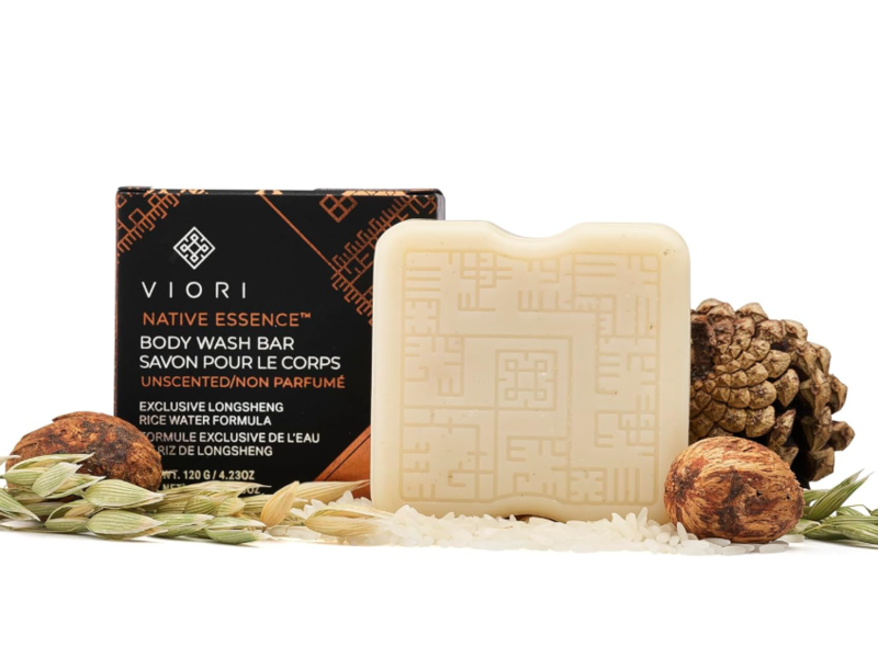 Viori Native Essence Body Wash Bar, Unscented, 4.23 oz/120 g