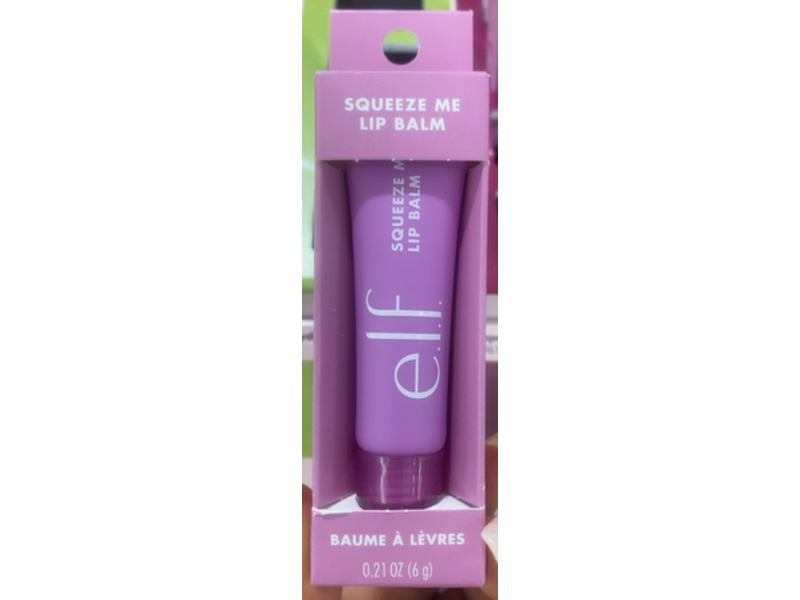 e.l.f. Cosmetics Squeeze Me Lip Balm, Grape, 0.21 oz/6 g