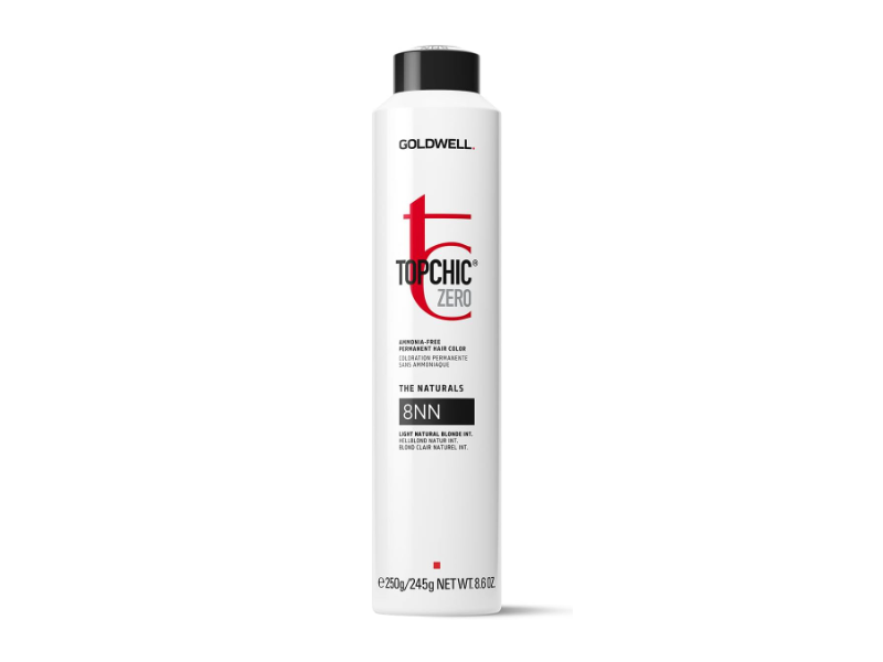 Goldwell Topchic Zero Ammonia Free Permanent Hair Color, 8NN, 8.6 oz/250 g