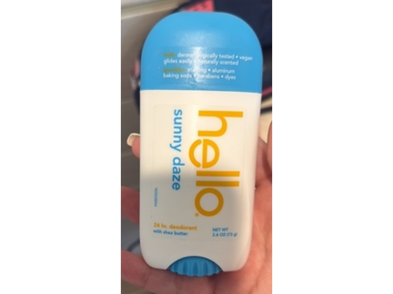 Hello Sunny Daze Deodorant, Shea Butter, 2.6 oz/73 g, Pack Of 2
